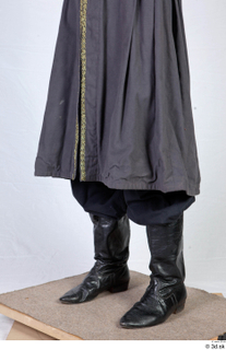  Photos Man in Historical Dress 41 18th century grey jacket with cloak high leather shoes historical clothing lower body 0002.jpg